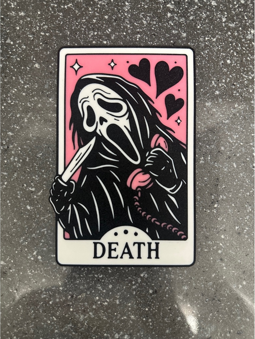 Ghost Face Card Art PINK
